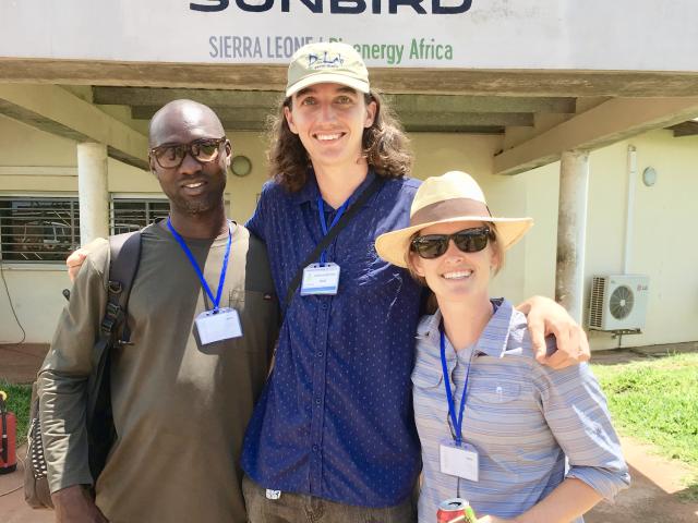 Blum fellows and Humphrey fellow in Sierra Leone