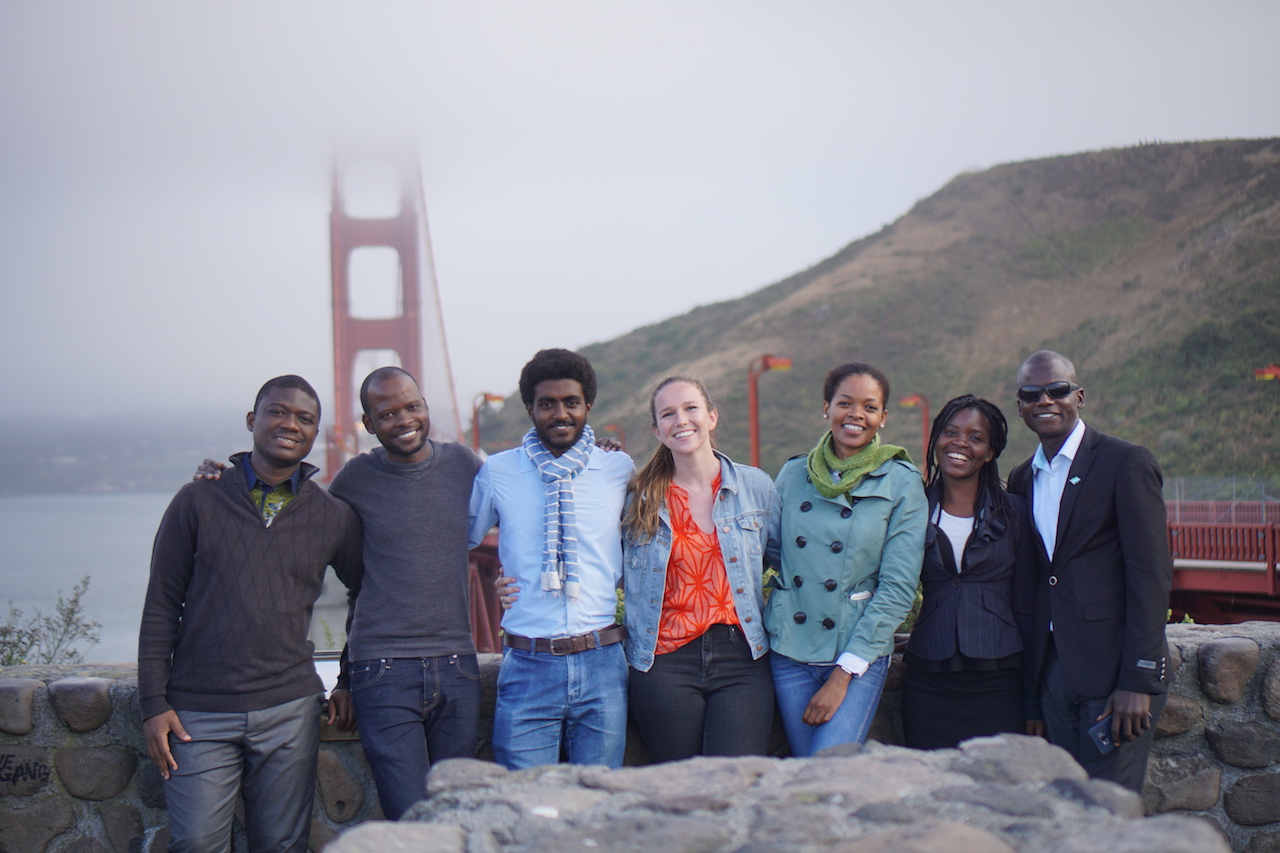Mandela Washington Fellows at Golden Gate Bridge