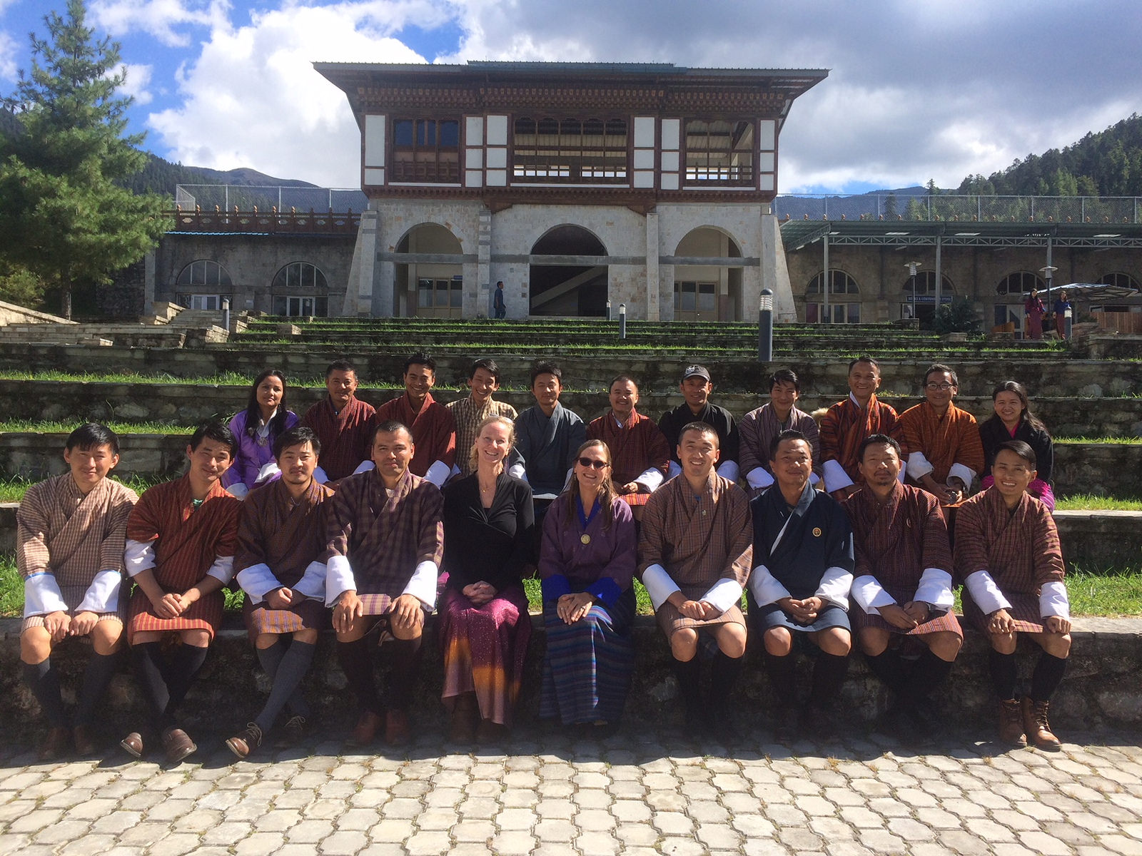 Karen Beardsley in Bhutan with GIS class
