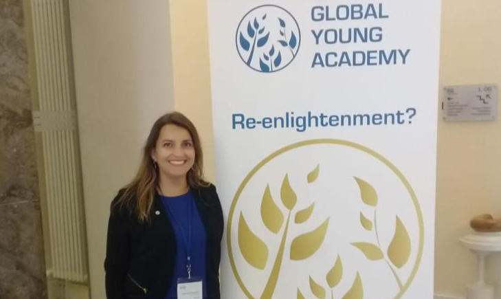 Carmona-Mora at the Global Young Academy meeting in Halle, Germany in May 2019.