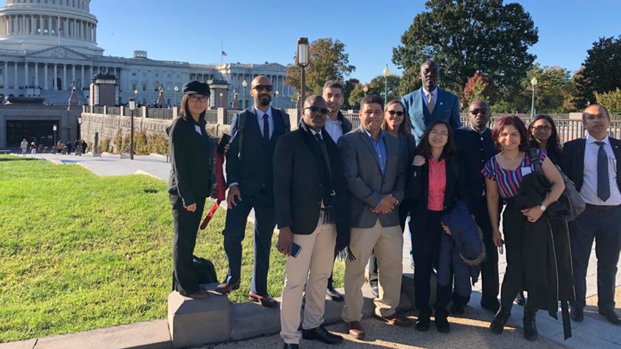 Humphrey Fellows in front of U.S. Capitol Building