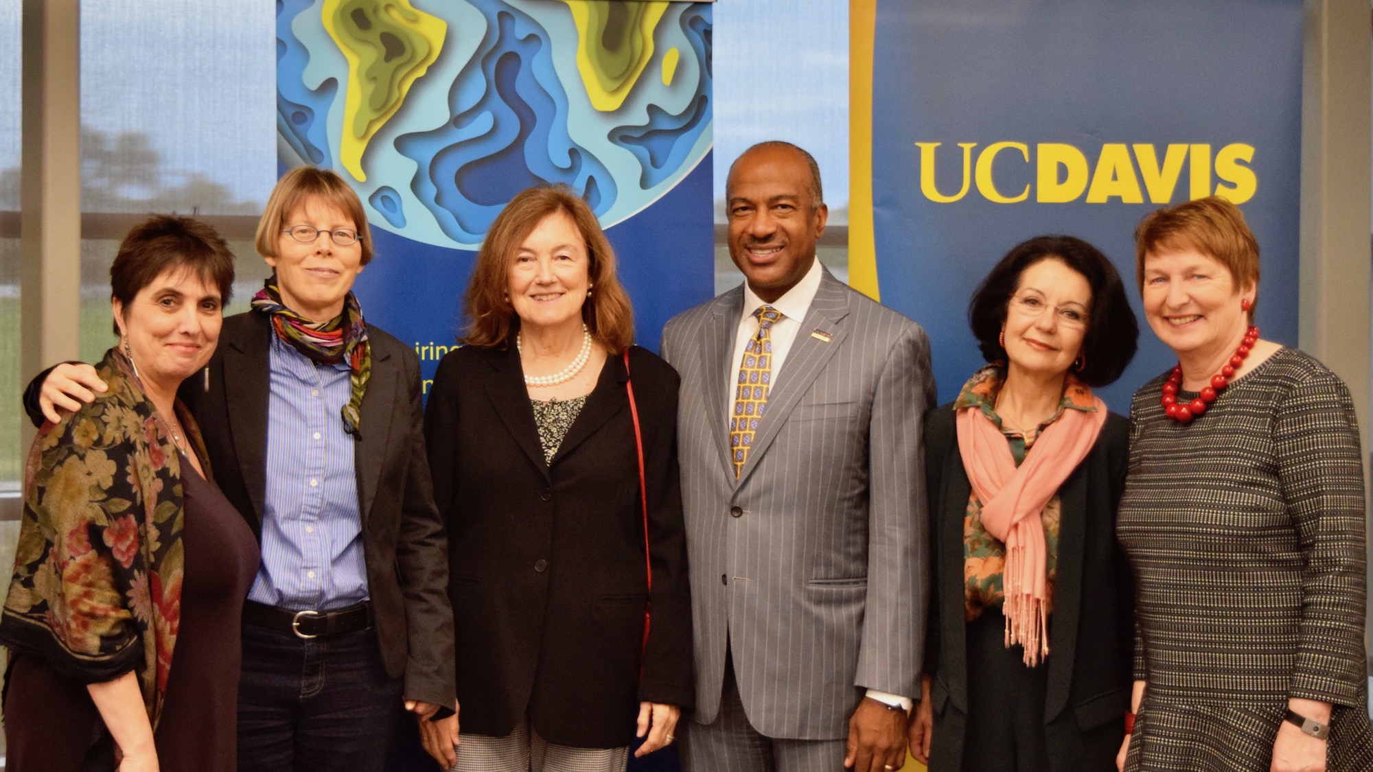 Study Abroad awardees with Chancellor May and Associate Chancellor Regulska