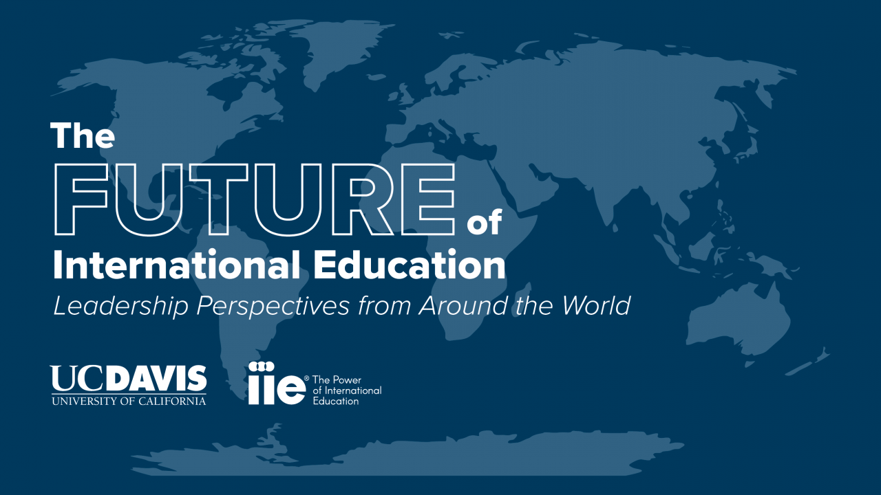Graphic with Future of International Education text