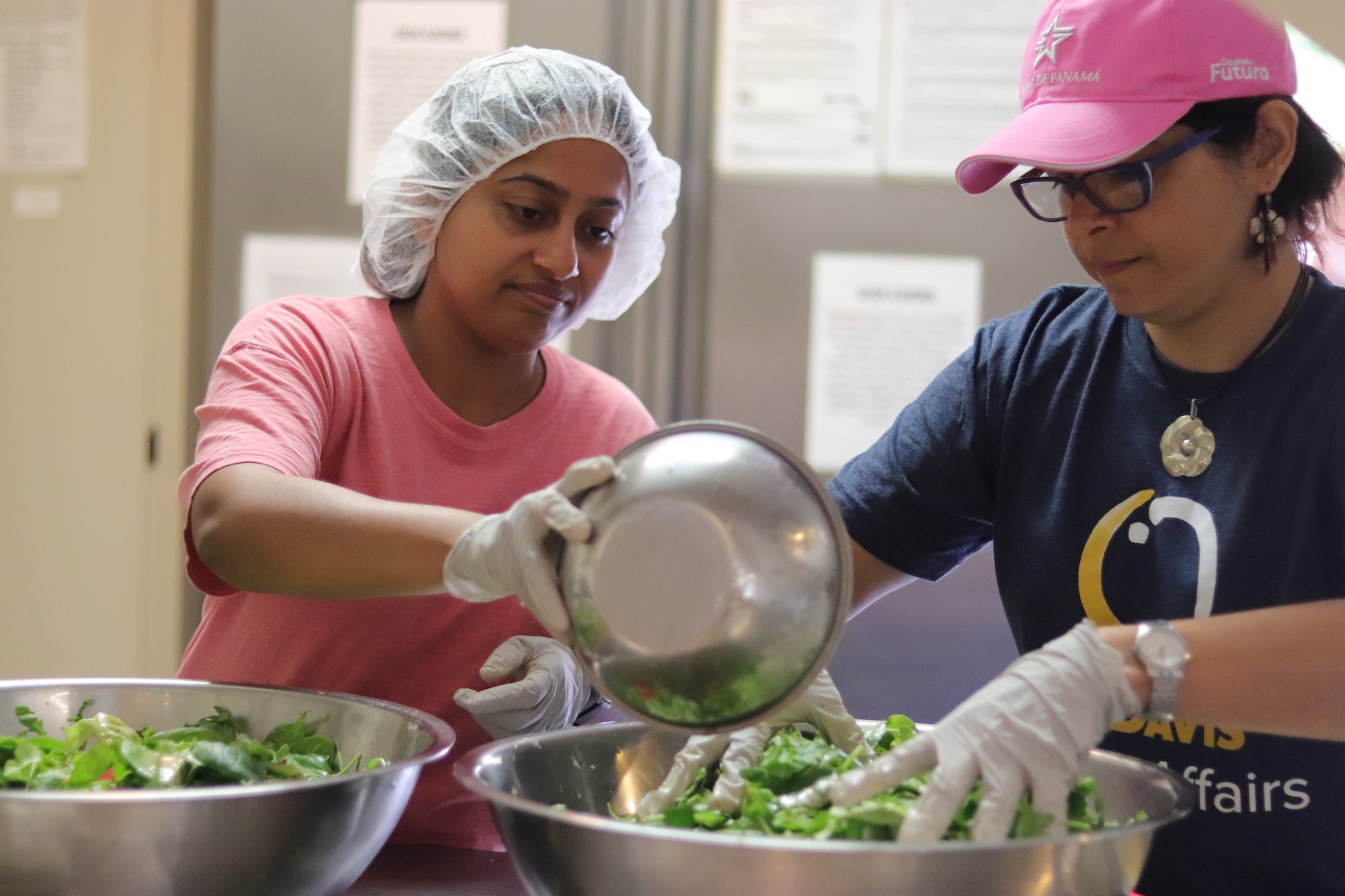 Humphrey Fellows making meals