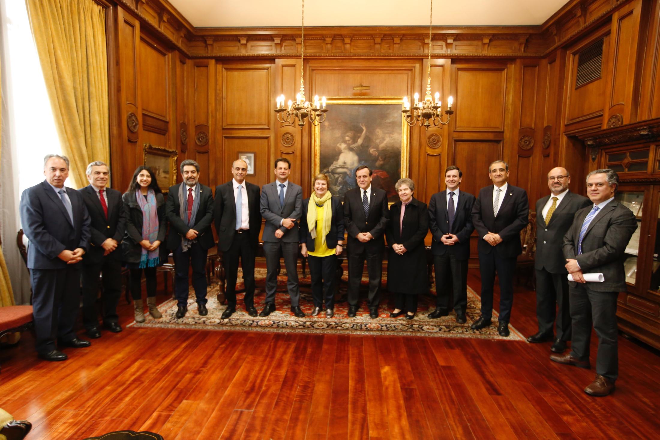 University of California, Davis, and Pontificia Universidad Católica de Chile representatives following signing ceremony.