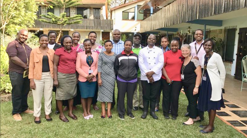 Faculty with partners in Kenya