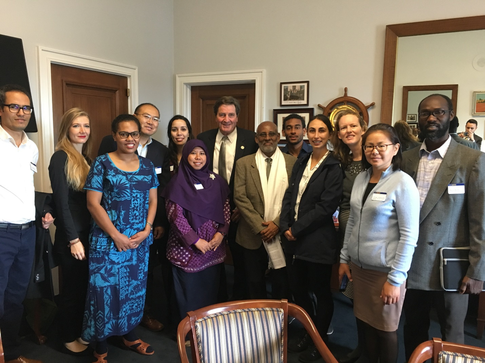 Humphrey Fellows with Representative Garamendi