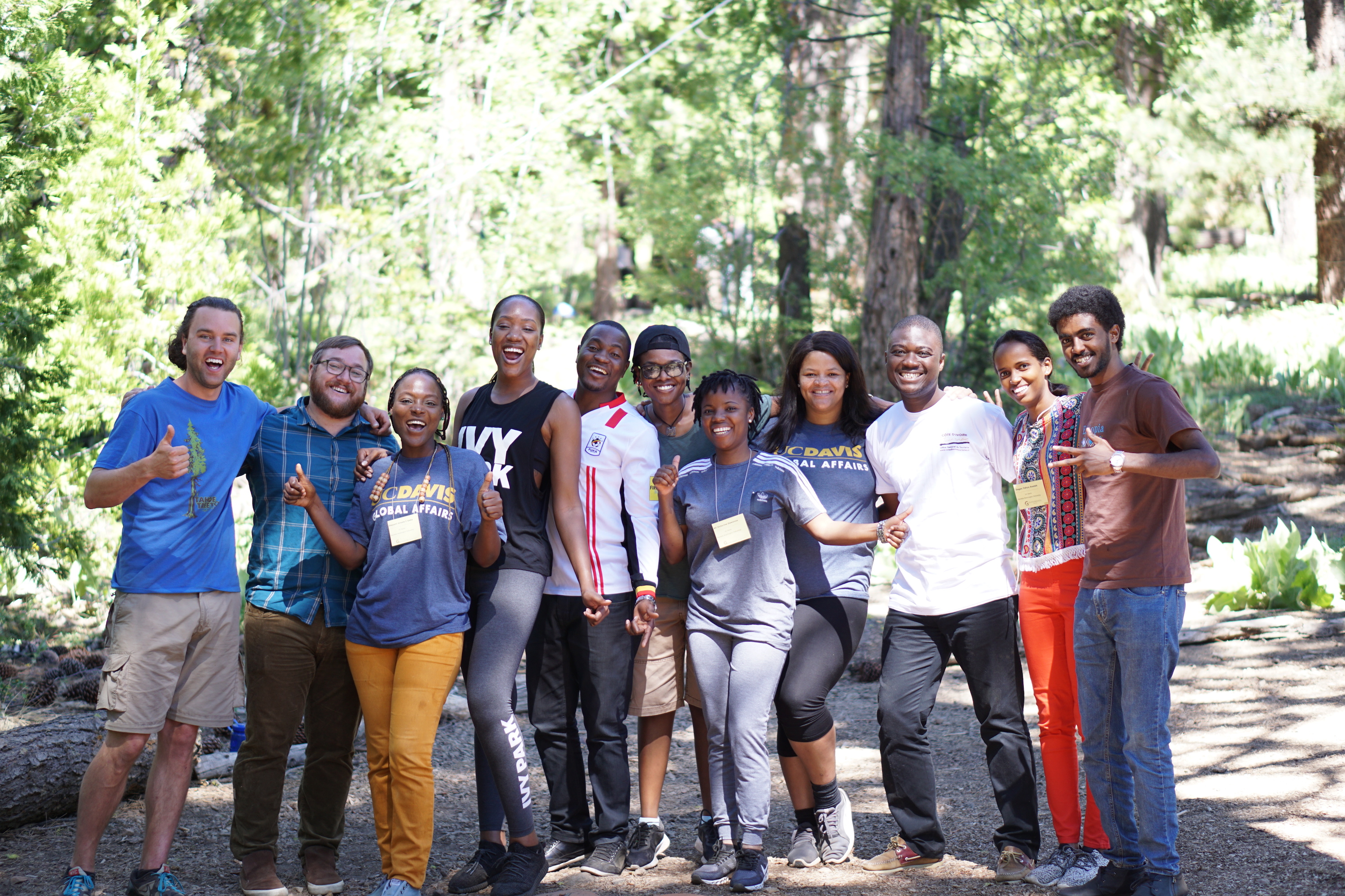 2018 Mandela Fellows at Lake Tahoe for team building