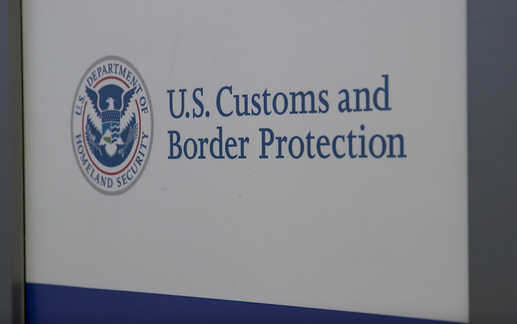 U.S. Customs and Border Protection sign