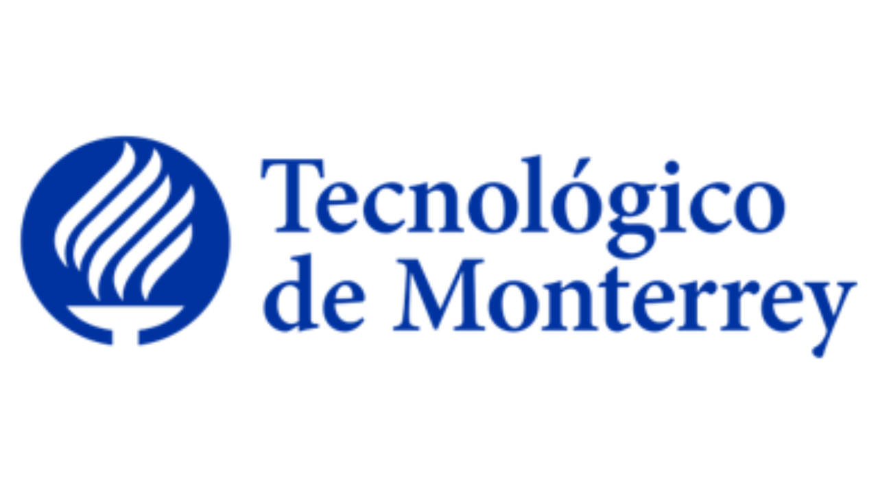 Tecnologico de Monterrey Logo with a blue art of a flame