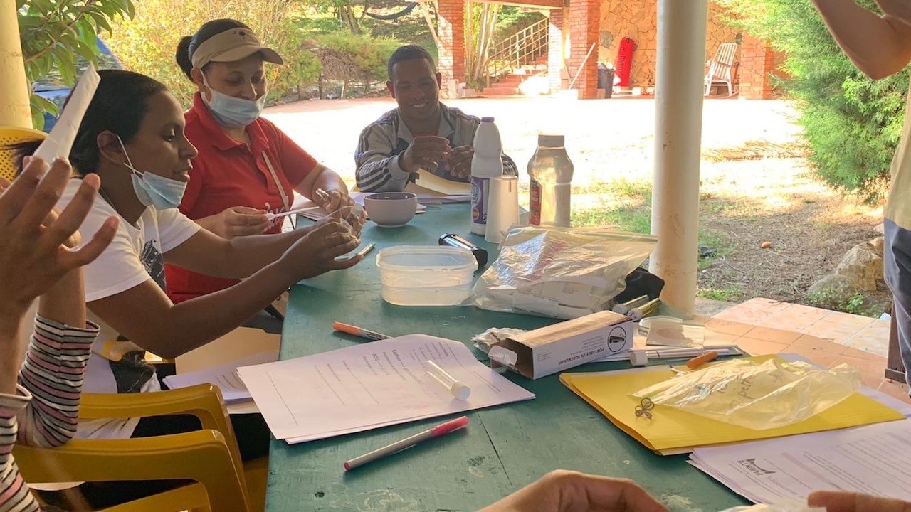 Members of the Puente team participate in a WaSH course covering water, sanitation, and health.