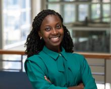 Headshot of Nadia Indjai Laryea.