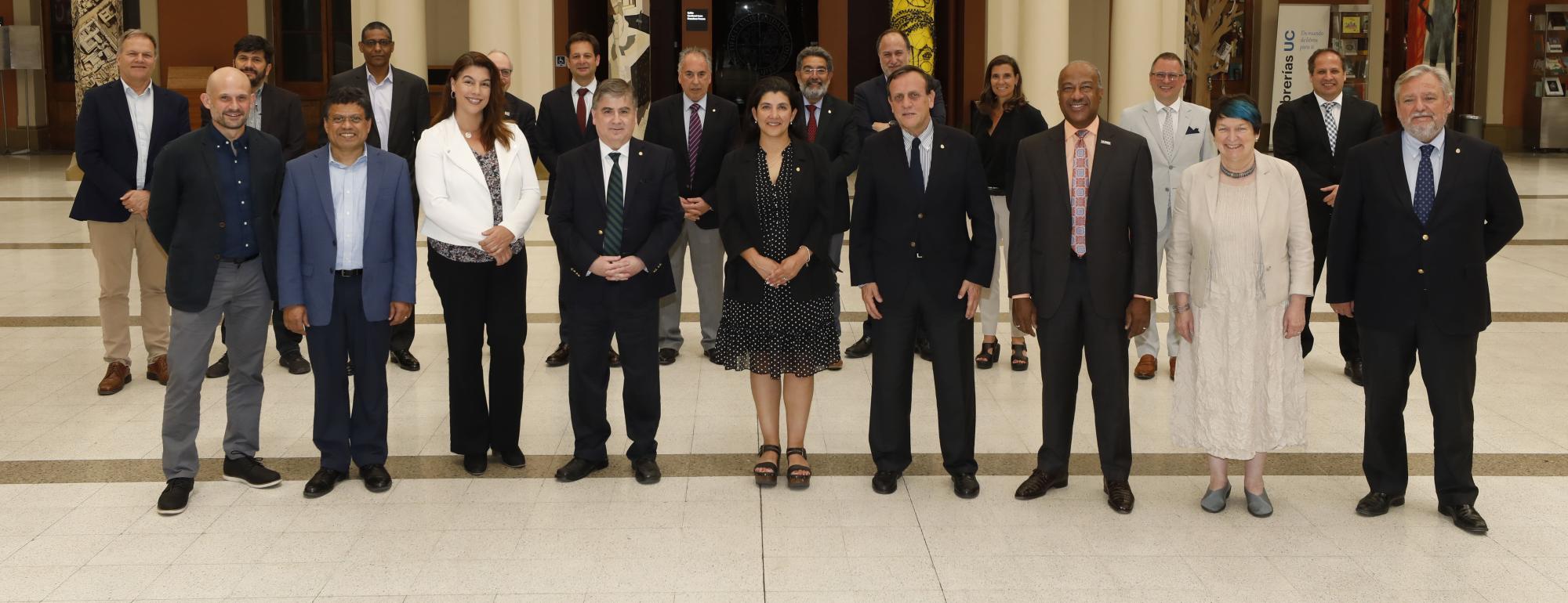 UC Davis delegation with leadership from Pontificia Universidad Católica de Chile.