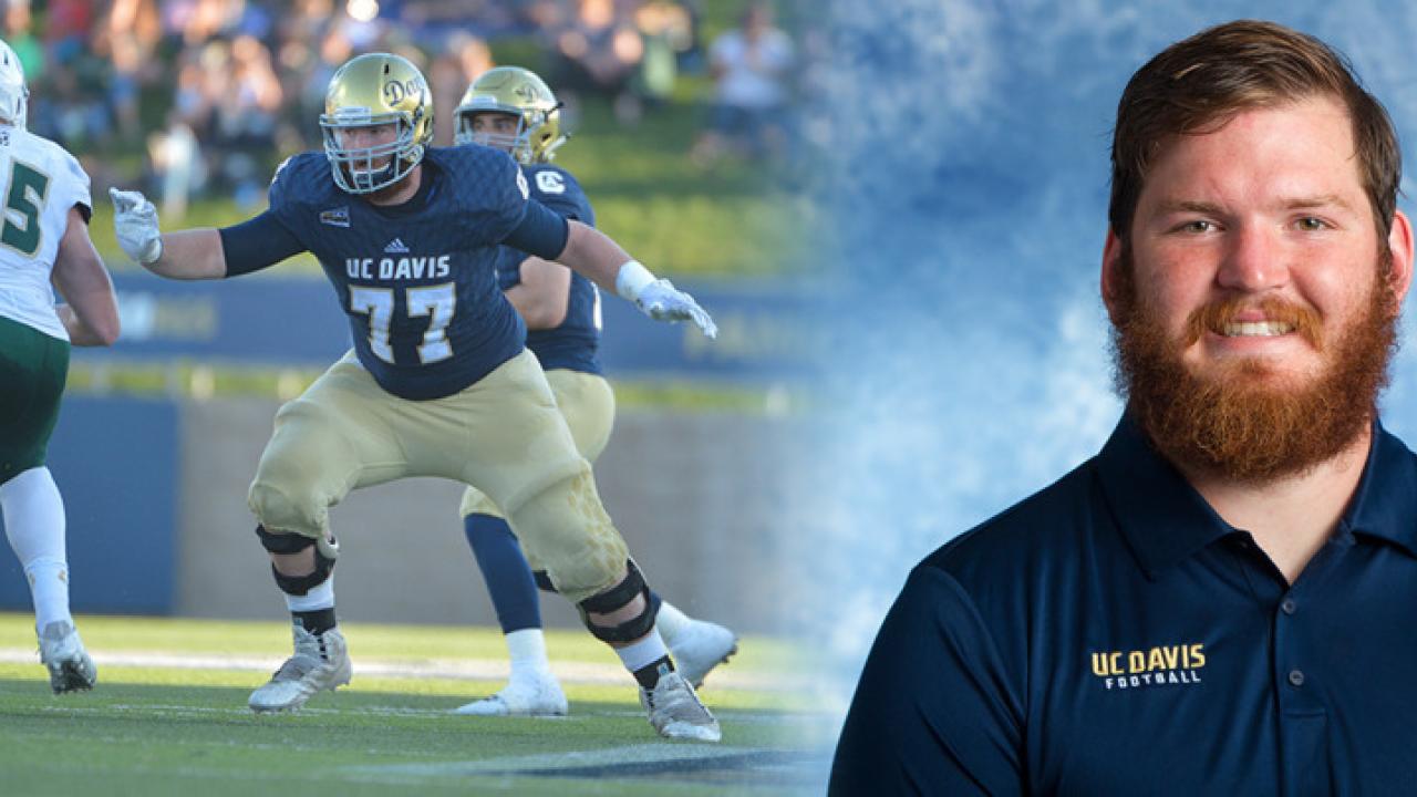 Ramsey Hufford is the first Aggie to take advantage of the program's reorganized off-season practice schedule, and will study abroad in London this spring. Ramsey Hufford