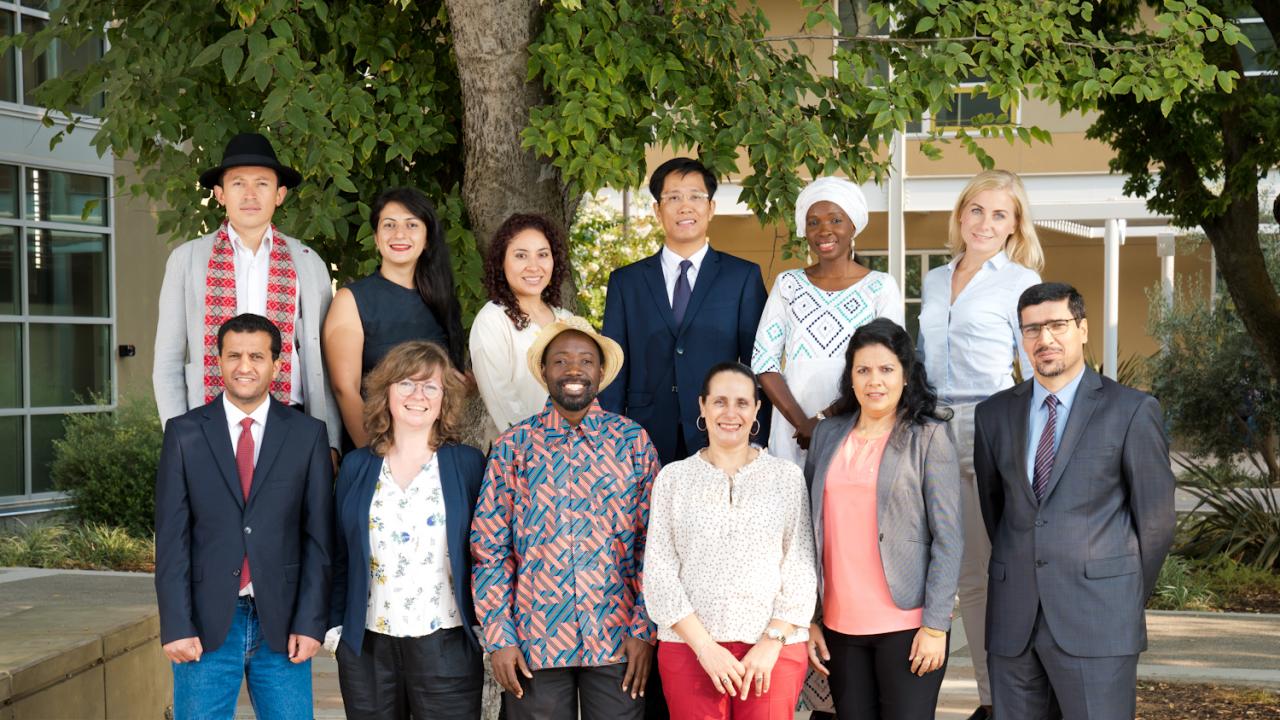 2018-19 UC Davis Hubert H. Humphrey Fellows. Humphrey Group photo