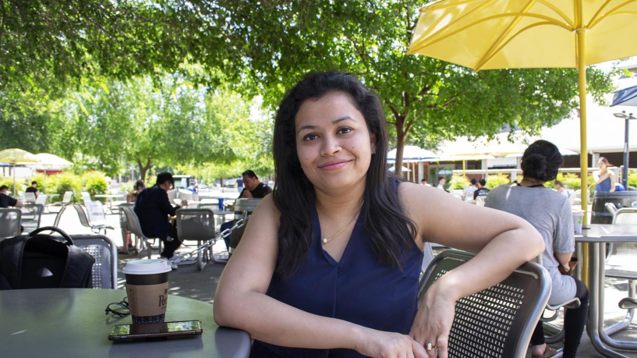 Aditi Gupta, an international student from India, graduated this month from the UC Davis Graduate School of Management. Caleb Hampton/Enterprise photo Aditi Gupta, an international student from India, graduated this month from the UC Davis Graduate School of Management. Caleb Hampton/Enterprise photo