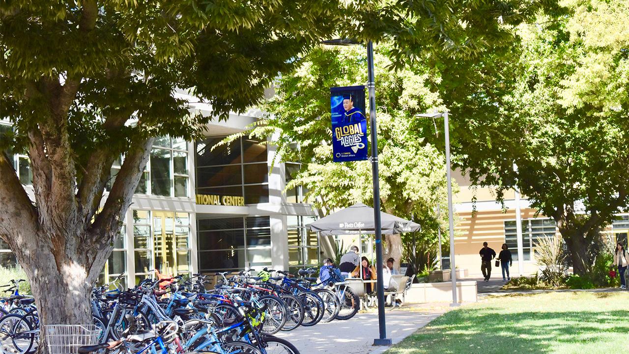 International Center Exterior with bicycles