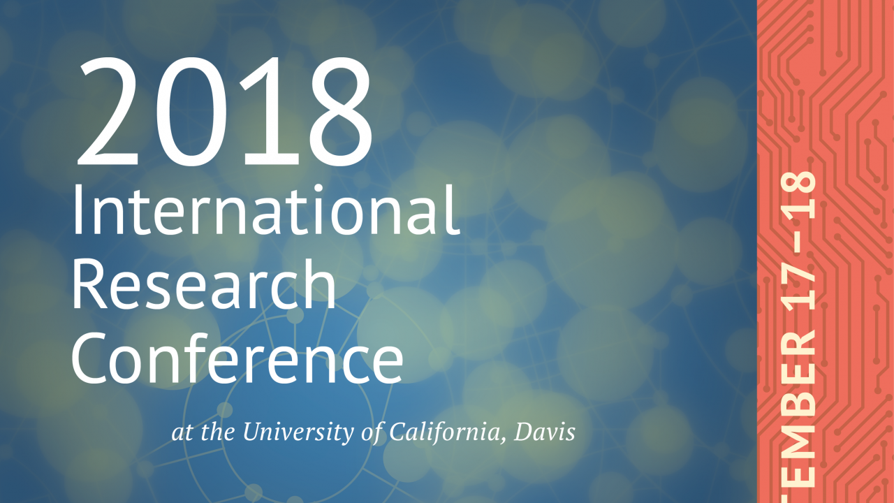 Conference logo September 17-18 2018 International Research Conference