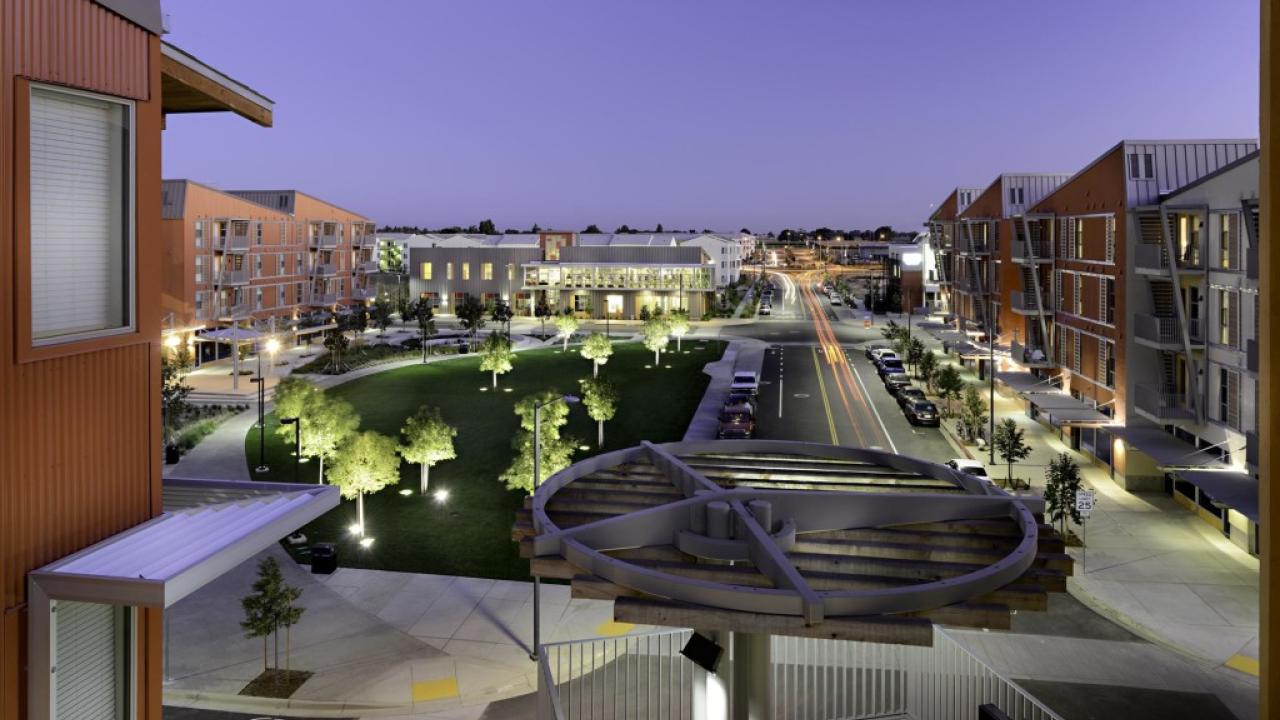 West Village at UC Davis is the largest planned zero-net energy project in the United States and will be one of the facilities that 25 African fellows will see during their visit. west-village