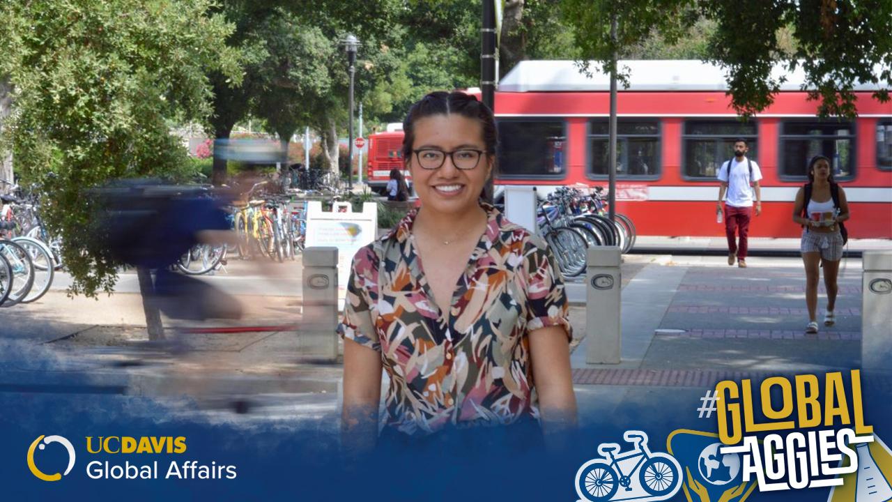 Maria Arteaga on campus