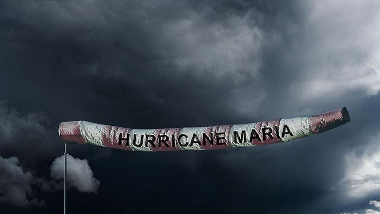 Sergio Lacueva/Getty Images Hurricane-Maria-Sign
