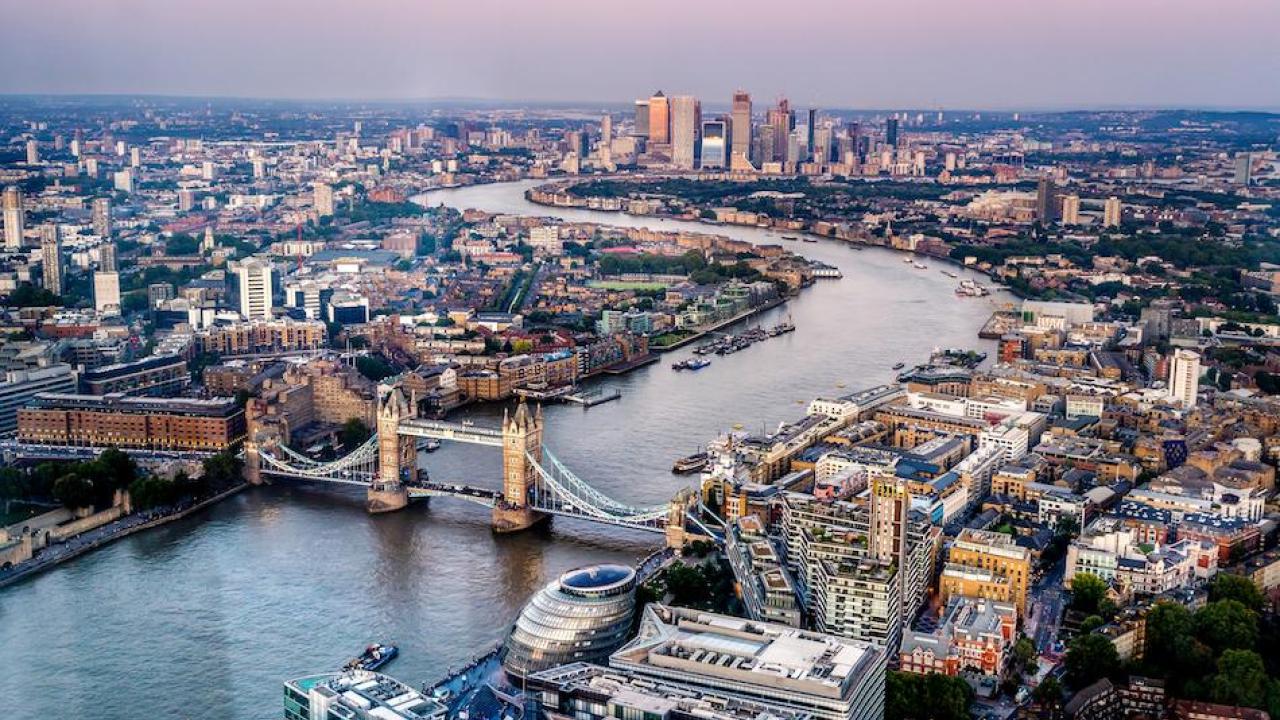 A bird's eye view of the London skyline. (Getty) A bird's eye view of the London skyline. (Getty)