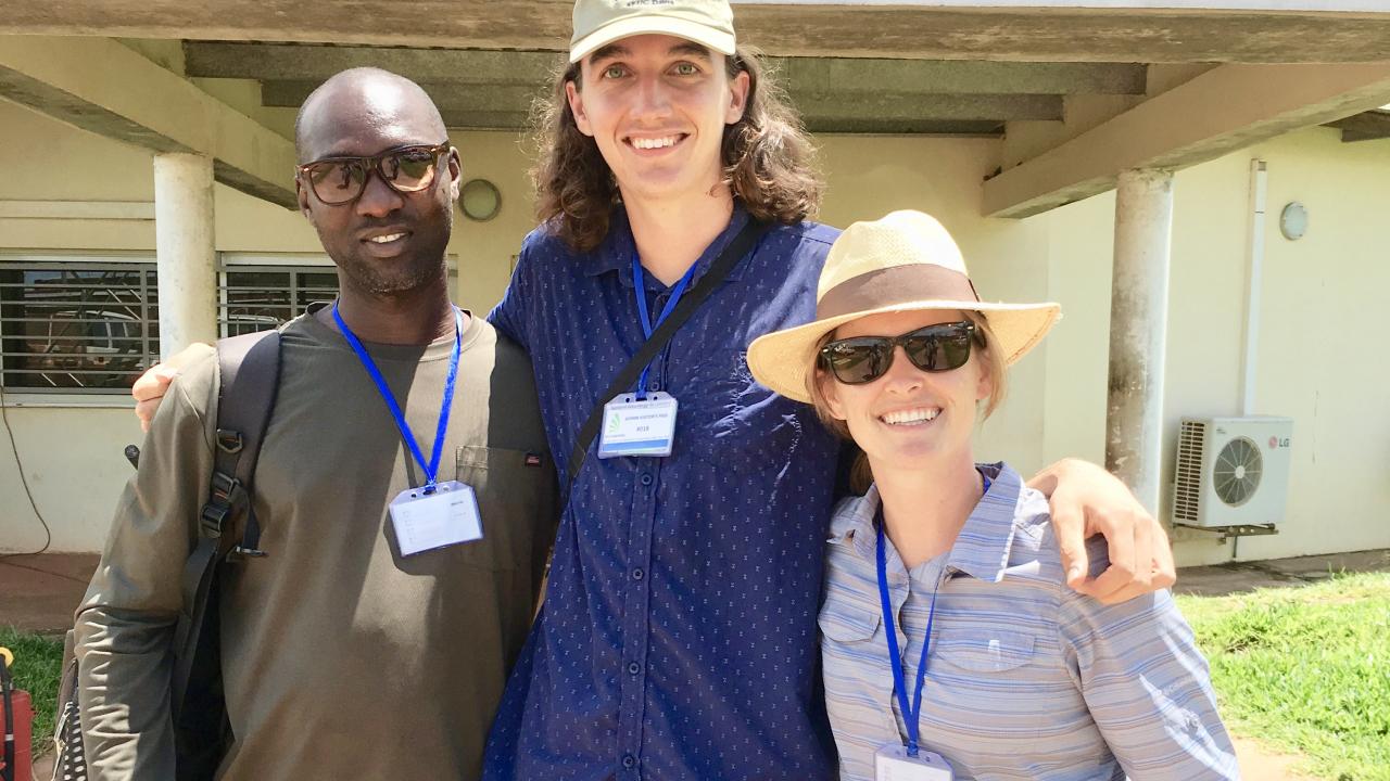 Blum fellows and Humphrey fellow in Sierra Leone