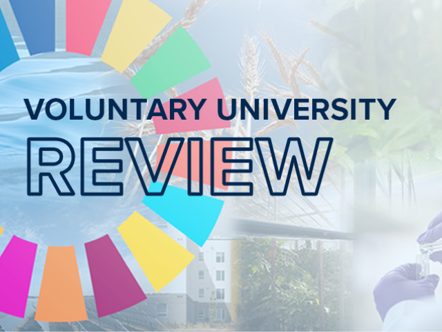 Voluntary University Review with a SDG wheel