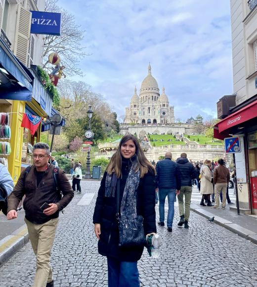 Valeria at Montmarte in Paris, France.