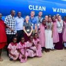 With HEART medical team and staff, Oldonyonyioke village school faculty, elders and schoolgirls, Kenya 2018 