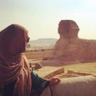 Araiba Khan at Great Sphinx