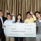 UC Davis graduate and undergraduate students celebrate their first place win in Amazon’s Alexa Prize competition. 