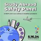 Flyer for Study Abroad Safety Panel