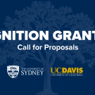 Ignition Grants Call for Proposals, The University of Sydney logo and UC Davis logo