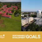 Landscape photo of EARTH University and UC Davis side by side