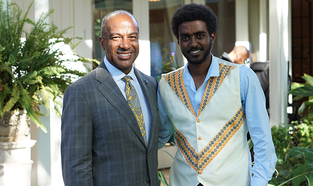 two men shaking hands