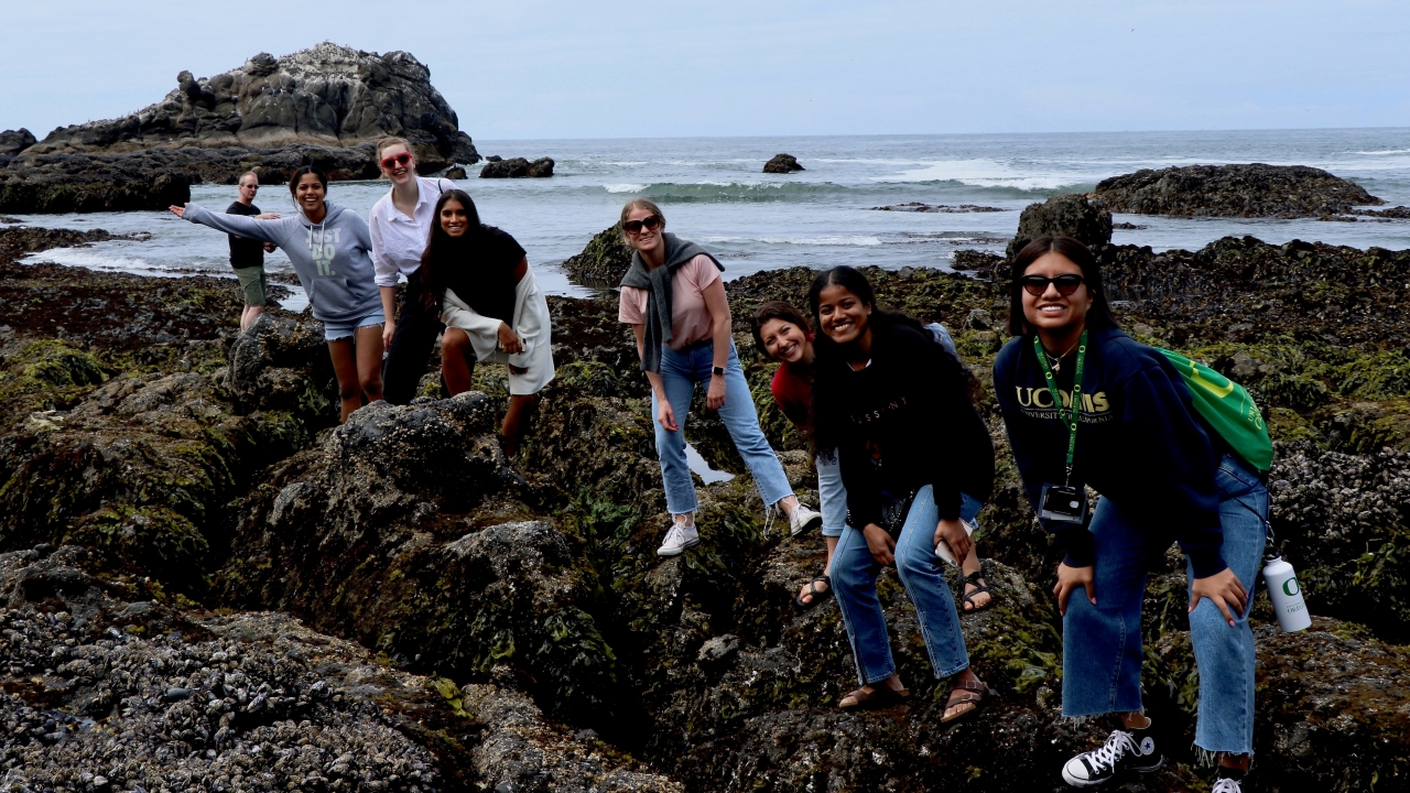 Group trip to the Oregon coast.