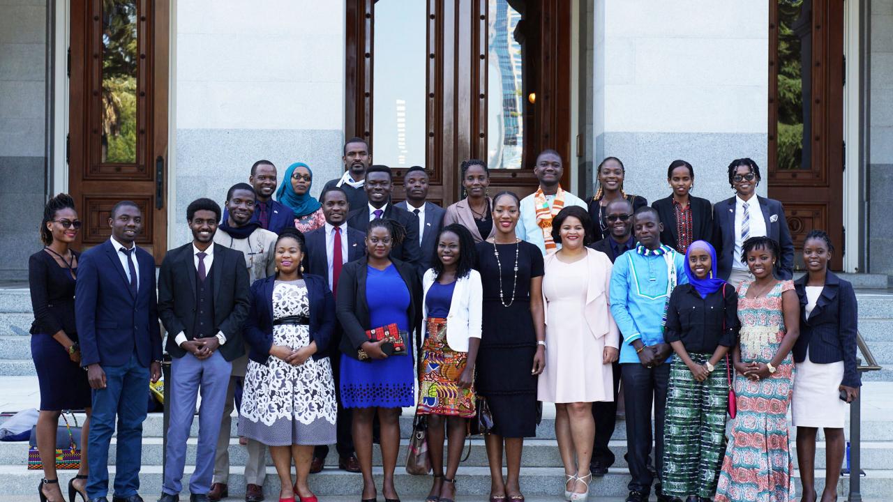 Mandela fellows at state capitol