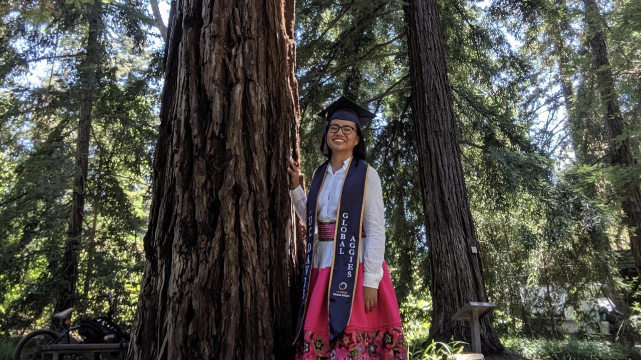 Maria Arteaga on campus