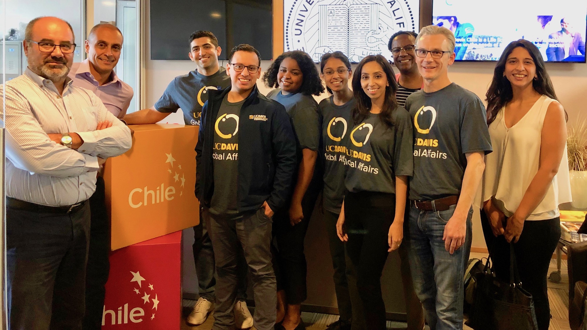 UC Davis Graduate School of Management MBA students working on the Global Centers strategy project in Santiago, Chile