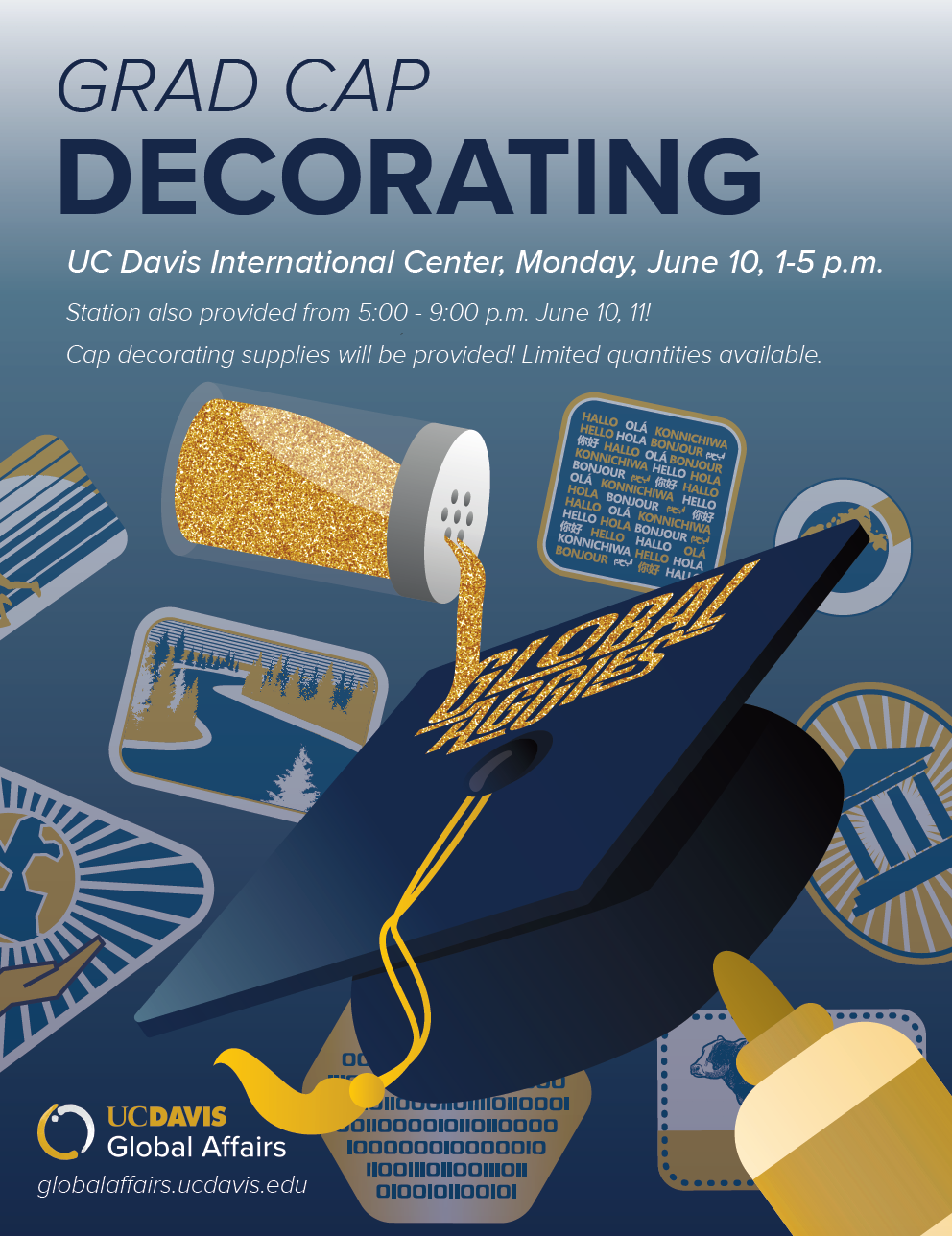 Graduation Cap Decorating Global Affairs