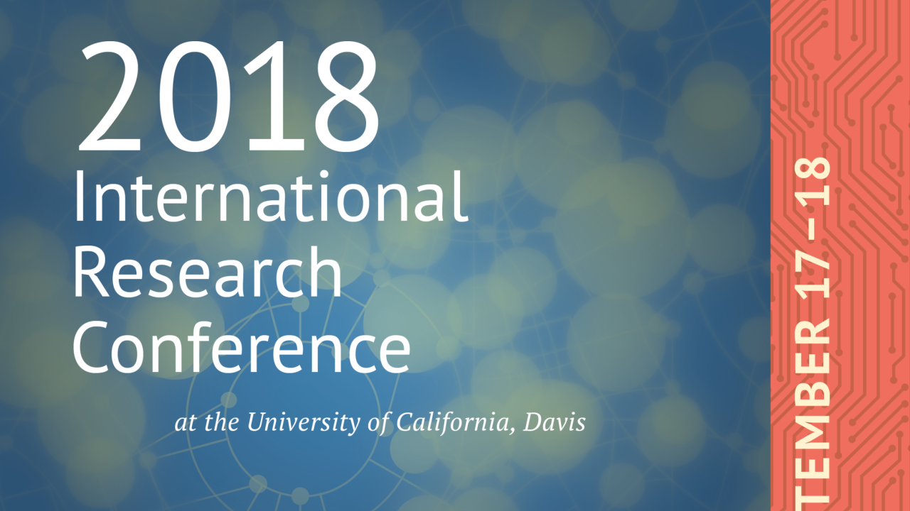 Conference logo September 17-18 2018 International Research Conference