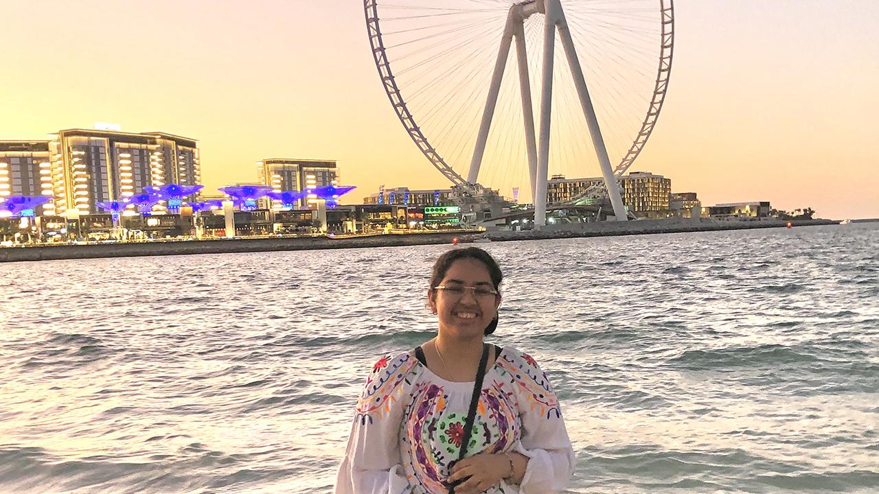 Radhika Marwaha at home in Dubai over winter break 2020. United Arab Emirates closed its borders to returning citizens on March 19, 2020. Radhika Marwaha at home in Dubai over winter break 2020.