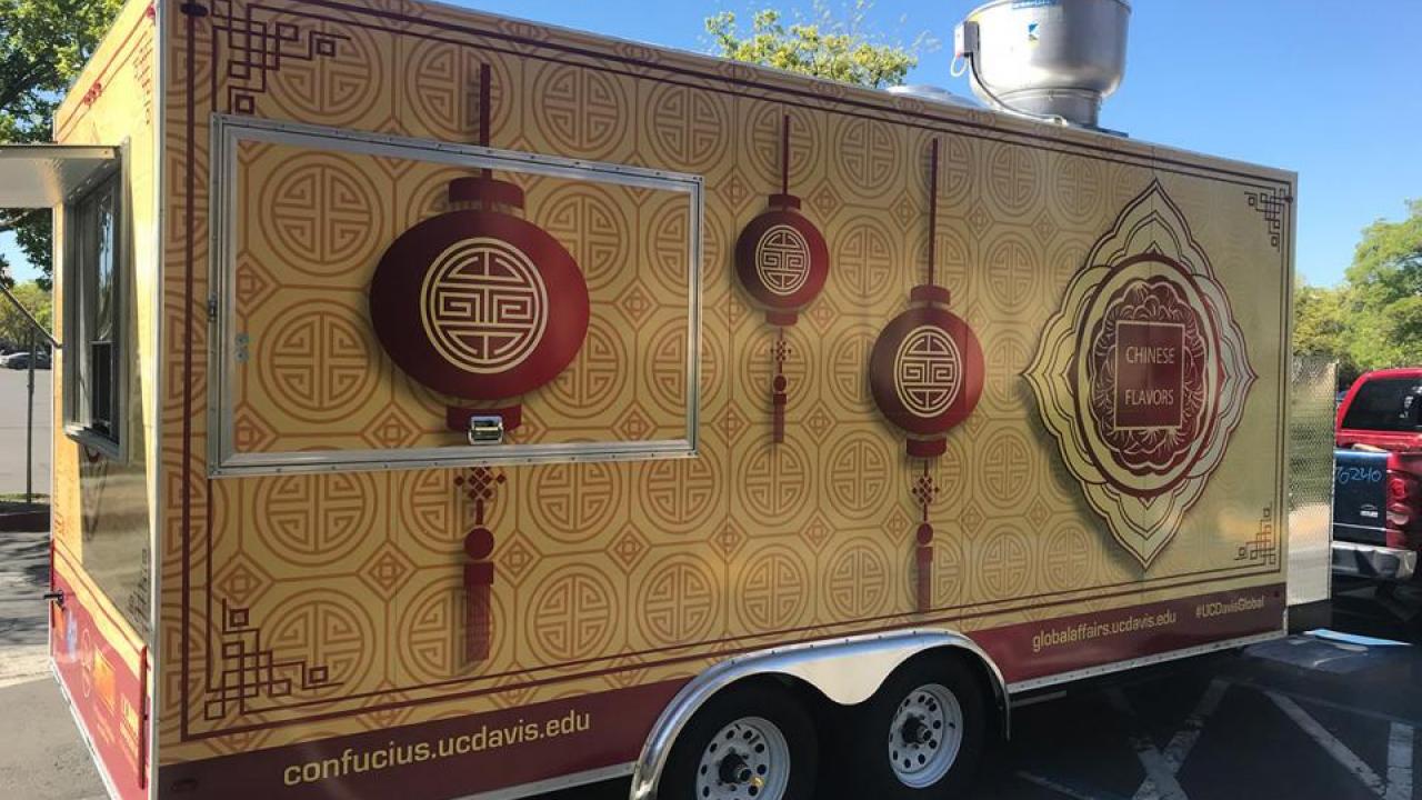 Chinese Flavors, the newest campus food truck, will open April 12 with an event at the International Center. (Kraig Brady/UC Davis) Chinese Flavors Food Truck