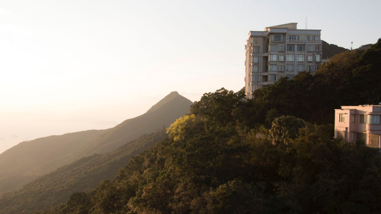 A 37-hour layover in Hong Kong. Here is a view from Victoria Peak at sunset. Liz McAllister/UC Davis View from layover in Hong Kong