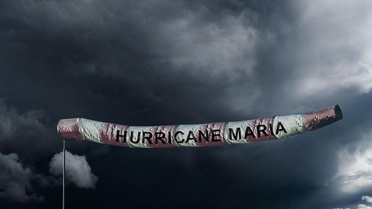 Sergio Lacueva/Getty Images Hurricane-Maria-Sign
